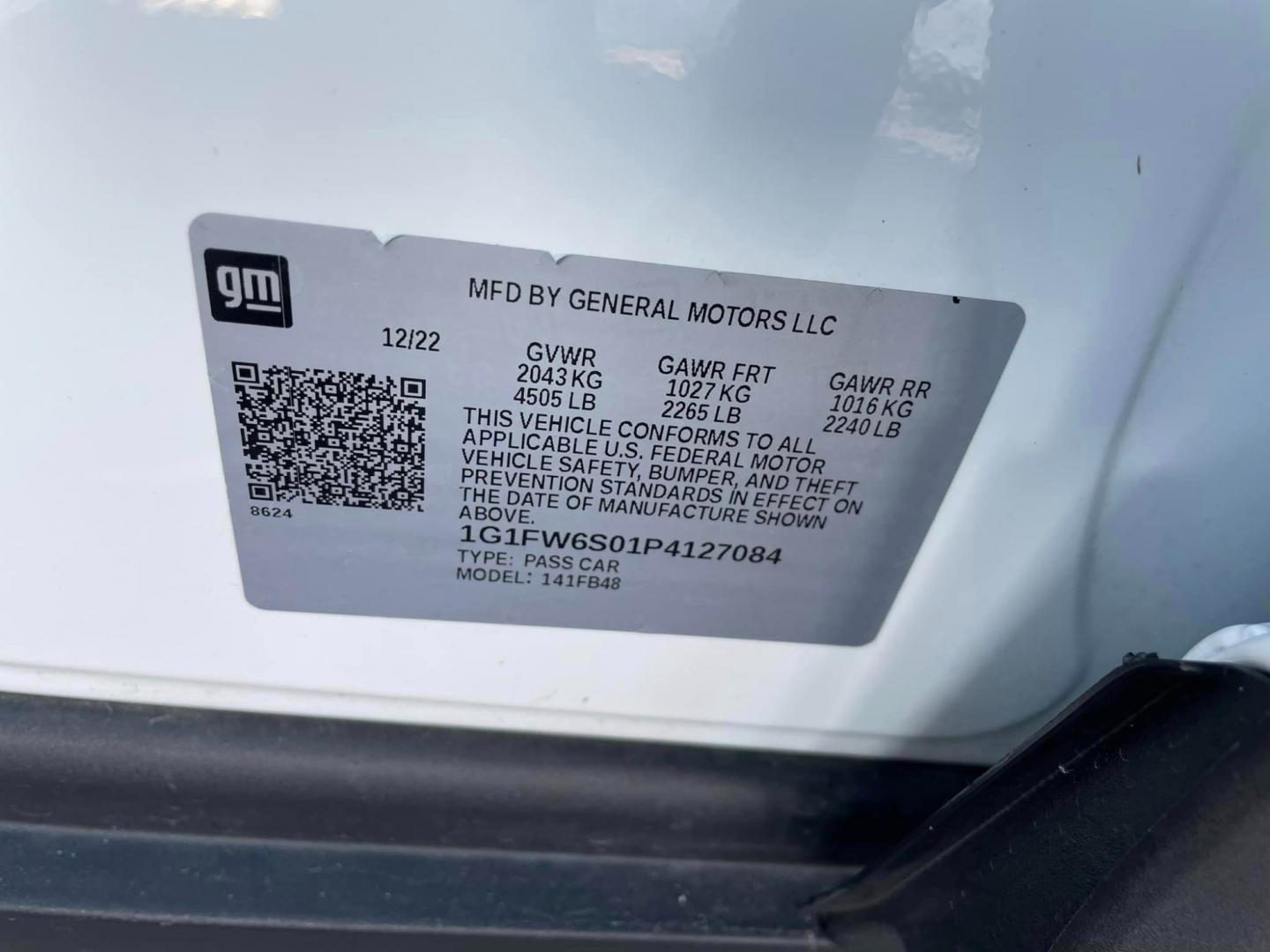 2023 WHITE /BLACK Chevrolet Bolt EV (1G1FW6S01P4) , located at 744 E Miner Ave, Stockton, CA, 95202, (209) 944-5770, 37.956863, -121.282082 - Photo#10